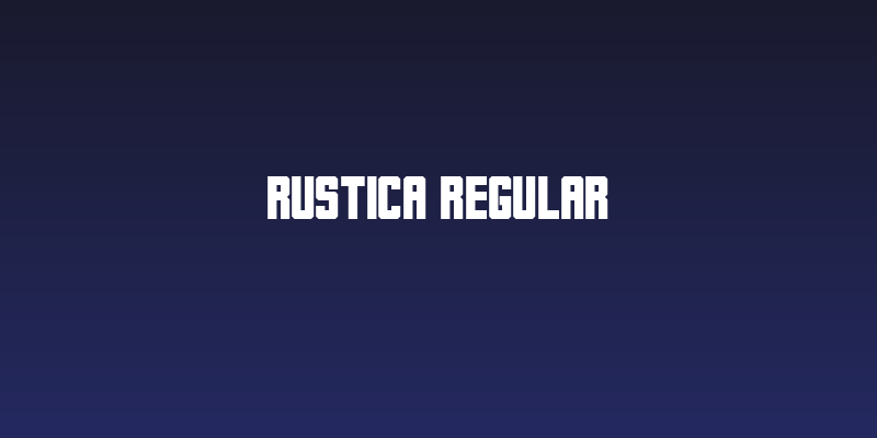 Rustica Regular Social Header