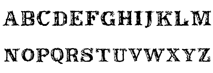Rustic Font LOWERCASE