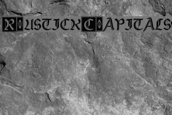 Rustick_Capitals Font examples
