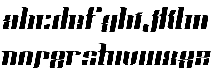 Rustico Font LOWERCASE