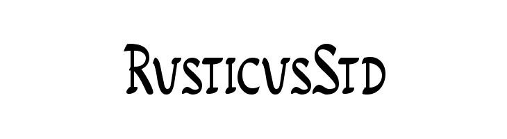 RusticusStd  baixar fontes gratis