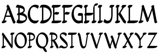 RusticusStd 字体 大写