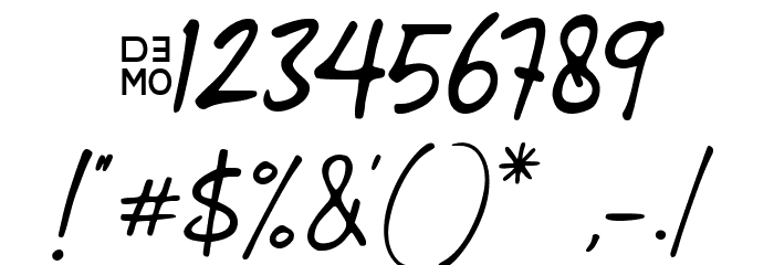 Rustigh_demo Font OTHER CHARS