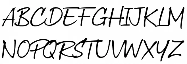 Rustigh_demo Schriftart Groß