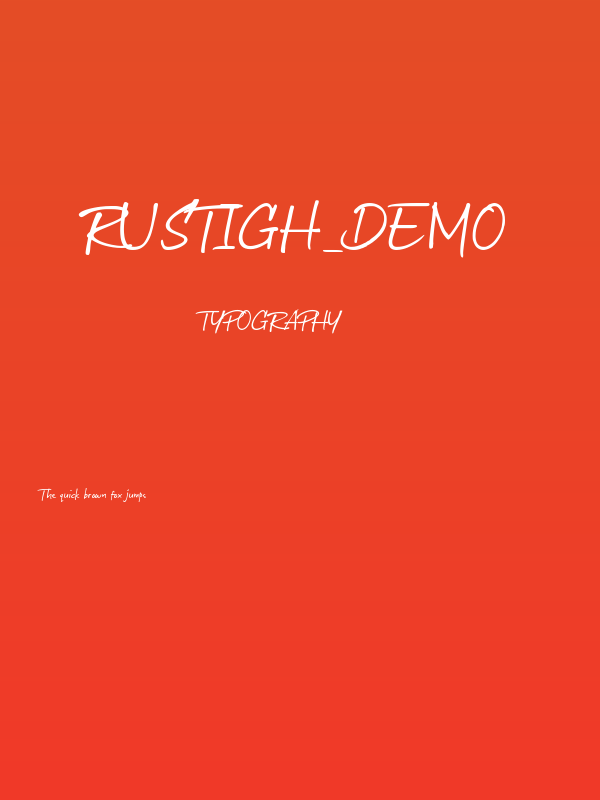 Rustigh_demo Poster