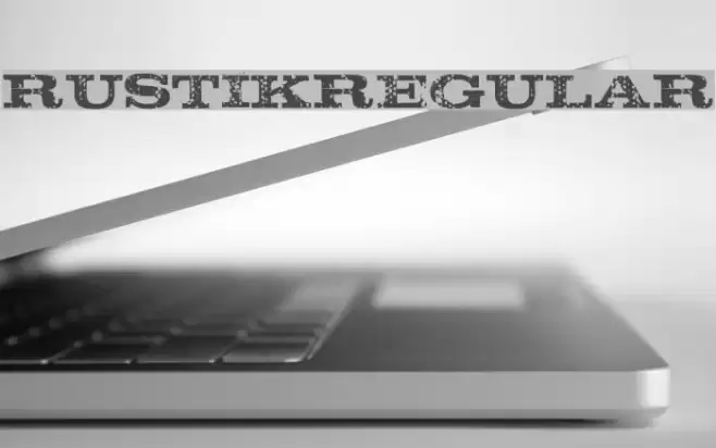 Rustik-Regular Font examples