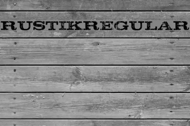 Rustik-Regular Font examples