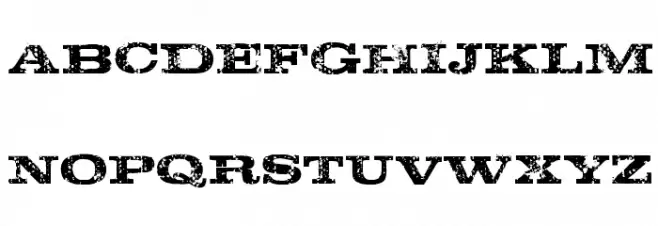 Rustik-Regular フォント 小文字