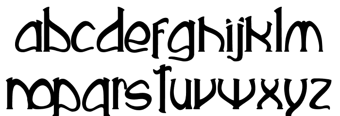 Rustika Font LOWERCASE