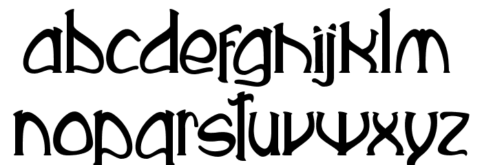 Rustika Font LOWERCASE