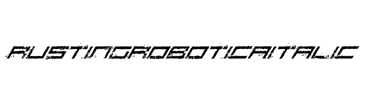 Rusting Robotica Italic  لخطوط تنزيل
