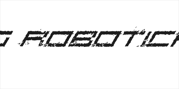Rusting Robotica Italic Logo
