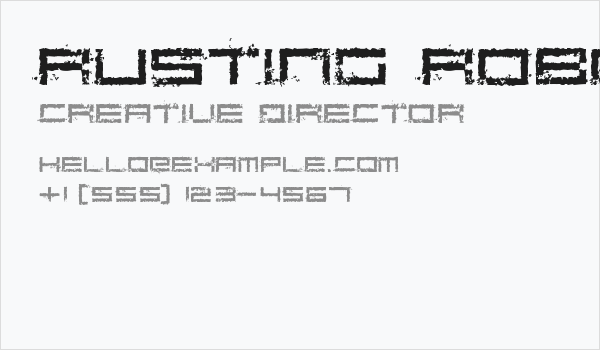 Rusting Robotica Business Card