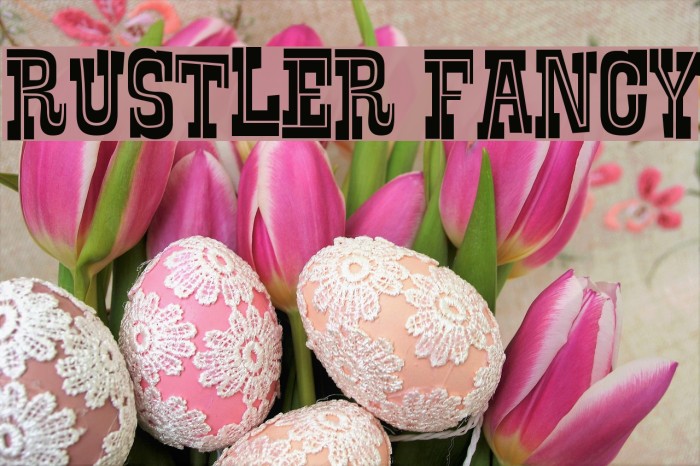 Rustler Fancy Font examples