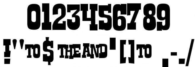 Rustler Font OTHER CHARS
