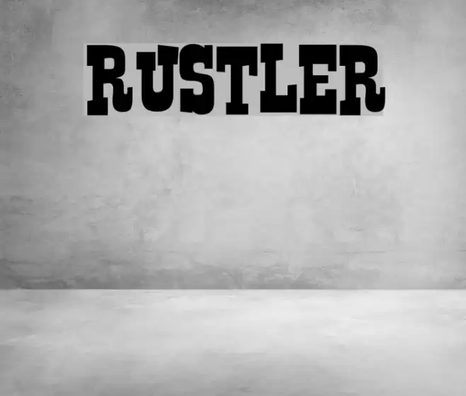 Rustler Font examples
