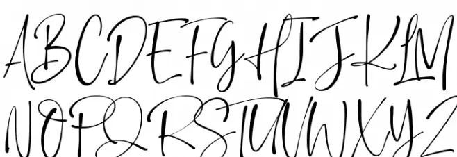 Rustling Sound Schriftart Groß