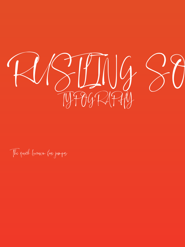 Rustling Sound Poster