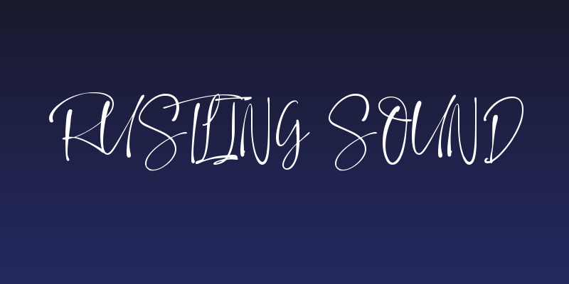 Rustling Sound Social Header