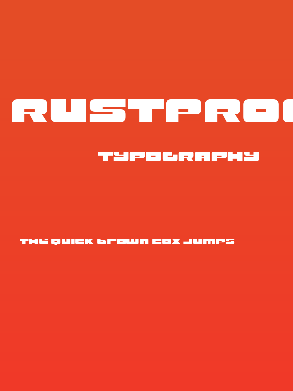 RustproofBody-Regular Poster