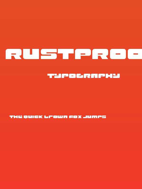 RustproofBody-Regular Poster