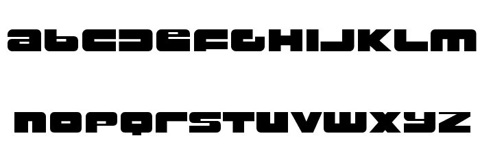 RustproofBody-Regular Font LOWERCASE