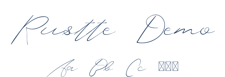 Rustte Demo Font Preview