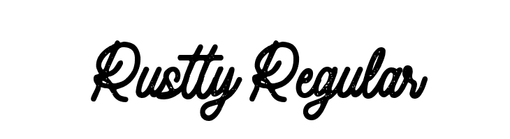 Rustty Regular  नि: शुल्क फ़ॉन्ट्स डाउनलोड
