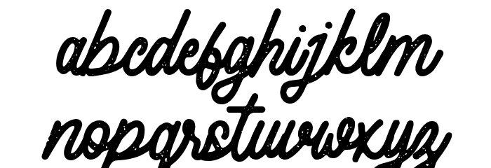 Rustty Regular Font LOWERCASE