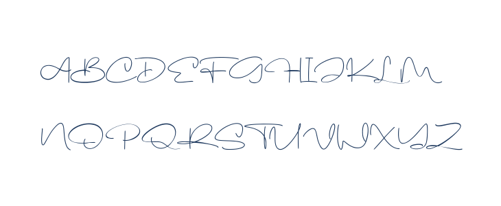 Rusty Cellair Free Font Regular Uppercase