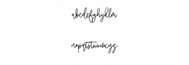 Rusty Cellair Free Font Regular Schriftart Kleinbuchstaben