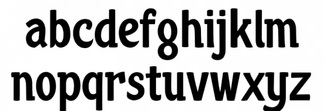 Rusty Forest PERSONAL USE Regular Schriftart Kleinbuchstaben