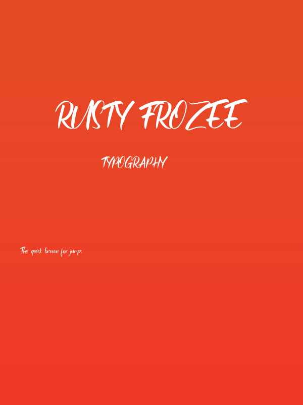 Rusty Frozee Poster