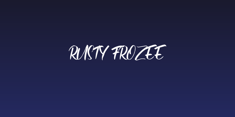 Rusty Frozee Social Header