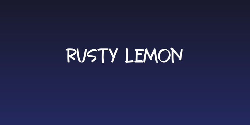 Rusty Lemon Social Header