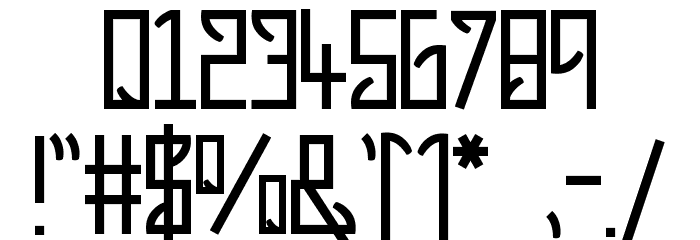 Rusty Rocky Beta 101 Font OTHER CHARS