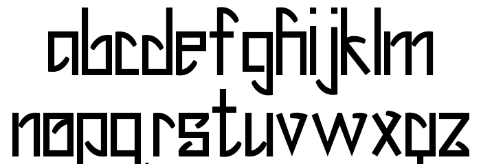 Rusty Rocky Beta 101 Font LOWERCASE