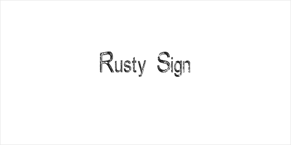 Rusty Sign Logo