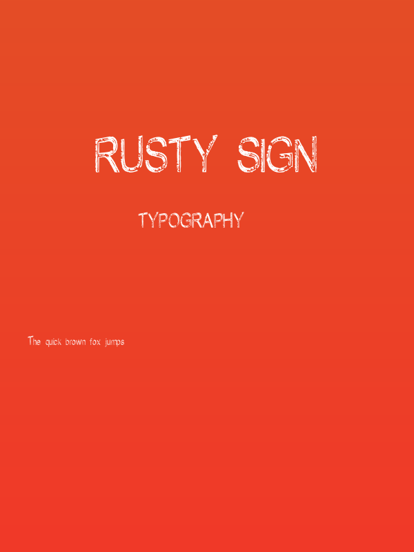 Rusty Sign Poster