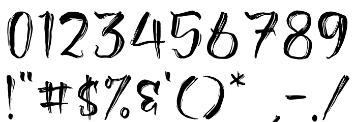 Rusty Witches Font OTHER CHARS