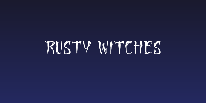 Rusty Witches Social Header