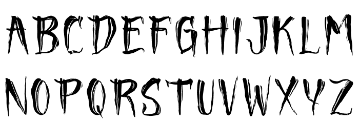 Rusty Witches Font LOWERCASE