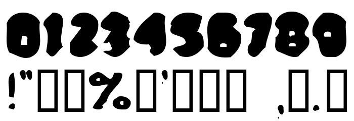 Rusty Font OTHER CHARS