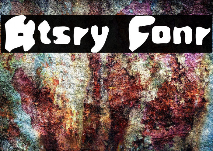 Rusty Font examples