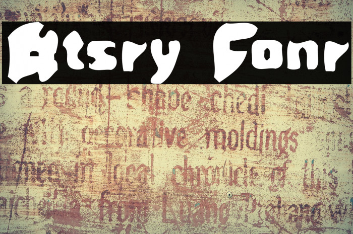 Rusty Font examples