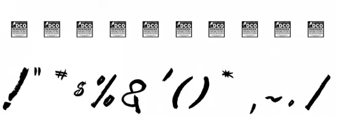 Rusty&Gosh_PersonalUseOnly Font OTHER CHARS