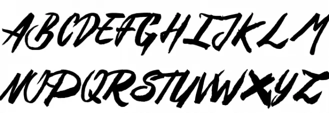 Rusty&Gosh_PersonalUseOnly Caratteri MAIUSCOLE