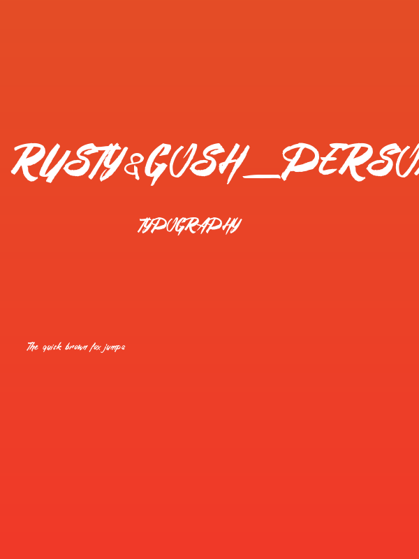 Rusty&Gosh_PersonalUseOnly Poster