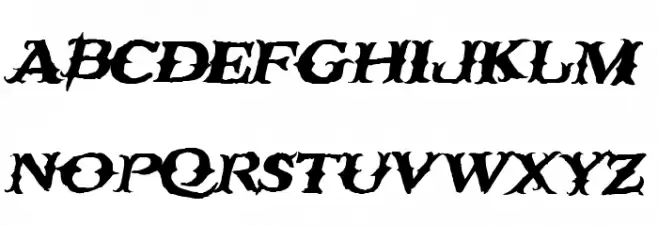 RustyNail Schriftart Groß