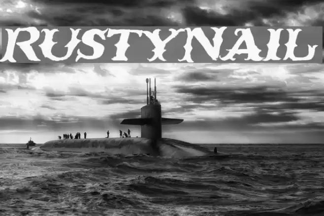 RustyNail Font examples